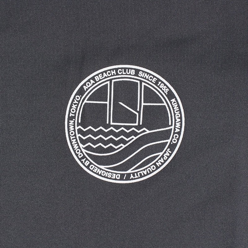 AQA KW-4492A Men's Short Sleeve Rash Guard, Seashell Rashguard, Short