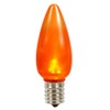 Vickerman C9 Ceramic LED Orange Twinkle Bulb Nickel Base, 130V