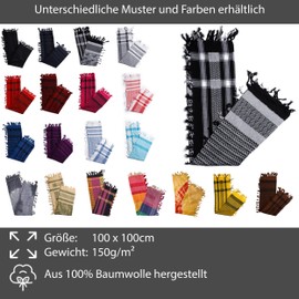 ROCK DADDY Estd 2000 ROCK HARD CLOTHING Scarf, Headscarf, Shemagh, Palestinian Keffiyeh, Tactical Arabic Arafat Scarf, Triangular Scarf, Palestinian PLO, 100% Cotton, brown/black