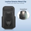 Stethoscope Holder Clip, PU Leather Stethoscope Hip Holder Lightweight Portable