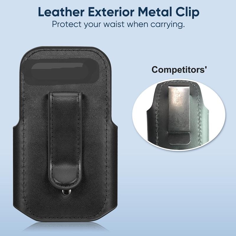 Stethoscope Holder Clip, PU Leather Stethoscope Hip Holder Lightweight Portable