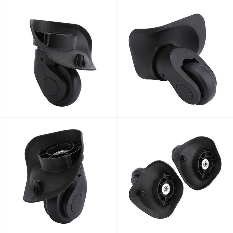 Pack of 2 Luggage Wheels Replacement Suitcase Wheels Wear-Resistant Swivel
