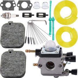 ZAMDOE Carburetor Kit for Stihl BG55 BG45 BG46 BG65 BR45C SH55 SH85 Blower, Replaces 4229 120 0606 C1Q-S68G C1Q-S68, with Air Filter Spark Plug Fuel Filter Gasket Primer Bulb