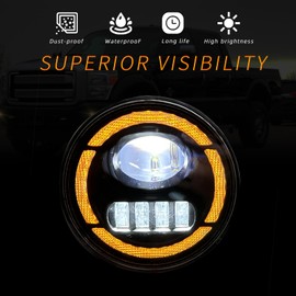 Shocklight LED Fog Lights Fit for 2006-2014 Ford F-150 F150 Truck Fog Lamps with Daytime Running Lights&Turn Signal Lights