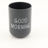 Toothbrush Holder for Bathroom, Portable Plastic Good Morning Couples Washing