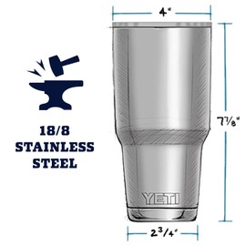 YETI Rambler 30 oz Tumbler Retired Colors, Stainless Steel, Vacuum Insulated with MagSlider Lid, Sagebrush Green
