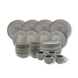 Cooks Professional Side Plates Stoneware Set of 4 Grey Ceramic Nordic…