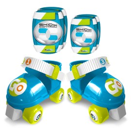 Stamp Roller Skates, Sizes 23/27, with Elbow and Knee Protectors