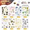 DPKOW 24 Sheet New Year DIY Stickers Happy New Year