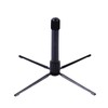 AUXBC Portable Flute Stand Holder, Black Metal Foldable Flute Support,