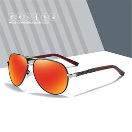 Aluminum Sunglasses 150mm Men Sun glasses Shades For Men/Women,orange