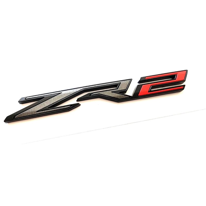 2Pcs Rear Tailgate ZR2 Emblems Truck Badge Sticker Compatible with