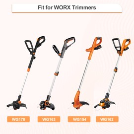 GreatBuddy 6-Pack WA0010 Weed Eater String Compatible with Worx Select Electric String Trimmer, 10ft, 0.065-Inch