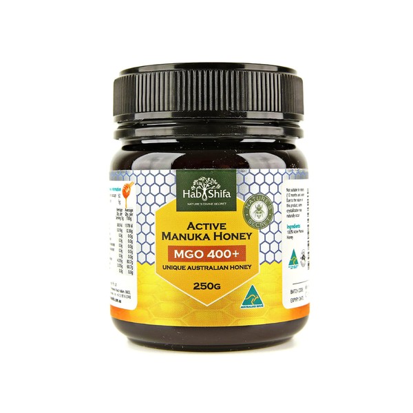 Hab Shifa Nature's Divine Secret Active Manuka Honey MGO400+ - Miel australiana premium (250g)