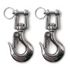 304 Stainless Steel Lifting Hook with Locking Heavy Duty Lifting