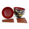 Miso Bowl Set for Miso Soup Sachi Including Chopsticks Small