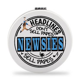 Newsies Taschenspiegel, Musikalische Geschenke, Schlagzeilen, verkaufen Papes, Newsies, Musikalischer Taschenspiegel (Newsies UK)