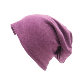 UTTPLL Unisex Baggy Cotton Beanies Lightweight Hip-Hop Soft Slouchy Stretch Beanie Hat Chemo Caps for Men Women Fuchsia One Size