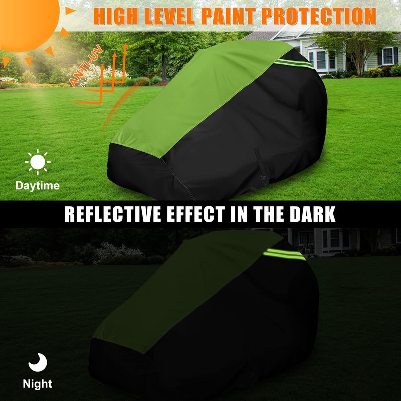 Zero Turn Mower Cover with Bagger Attachment,Waterproof Heavy Duty Fits