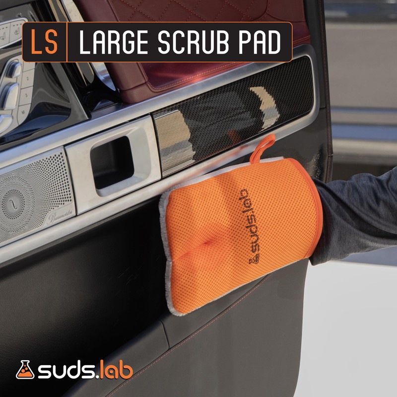 Suds Lab LS Microfiber Detailing Scrub Pad Mitt – Reusable