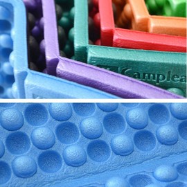 Boolavard Foldable Folding Outdoor Camping Mat Seat Foam XPE Cushion Portable Waterproof Chair Picnic Mat Pad 1 Color Sent in Random (Orange)