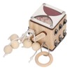 Wooden Sensory Fidget Lock Box Toy Educational Early Learning IQ