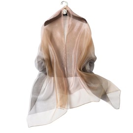 WINCESS.YU Women Double-Layer Scarf Long Shawls and Wraps for Wedding Lightweight Pashmina Fashion Scarves