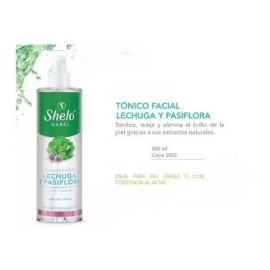 Tónico Facial Lechuga Pasiflora Jabón Carbón Activado Shelo