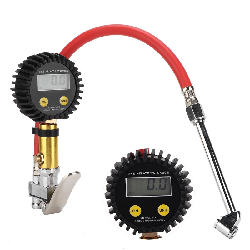 Accurate Tire Pressure Gauge LCD Digital Display 3‑300PSI Air Inflator