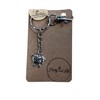 Keyrings, Handmade Keychains, Zipper Chains, Keyrings (Silver Sheep - Silver)