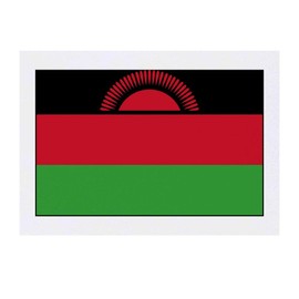 'Malawi Flag' Temporary Tattoo - Water Resistant, Skin-Safe, Non-Toxic Transfer (TO00030617)