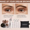 Eyebrow Stamp Stencil Kit for Beginner - Simpout Eye Brow