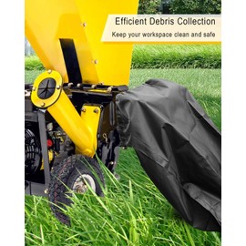 NTSUMI 24" x 48" Wood Chipper Bag Leaf Shredder Chip Machine Bag, Lawn Wood Chipper Leaf Shredder Universal Leaf Collection Bag for Wood Slicer Splitter