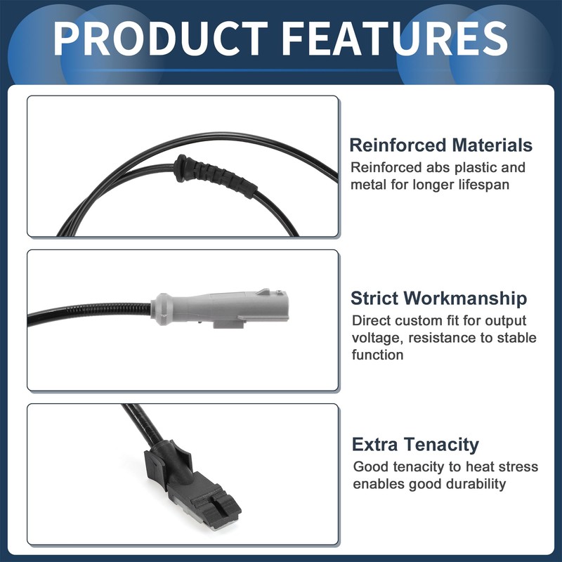 INFINAUTO ABS Wheel Speed Sensor Rear Left ABS Sensor Anti-lock