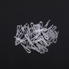 50PCS U Shape Clear Plastic Alligator Clips Shirt Folding Clips