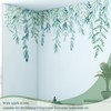 VePret Green Hanging String of Willow Wall Decals Peel and