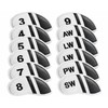 Golf Iron Head Covers Numbers Synthetic Leather Headcover Deluxe Value