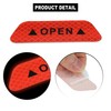 X AUTOHAUX 4pcs Car Door Reflective Sticker Open Warning Safety