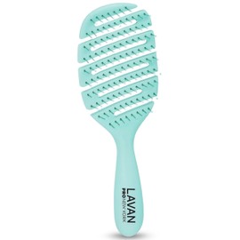 LAVANPRO New York Flex Detangling Hair Brush (Turquoise)