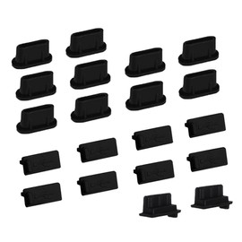 USB Protective Cover, Female Terminal Protective Cover, Dustproof Protective Cover for Female, Set of 20, Moisture-Proof, Rustproof, Dustproof, Connector Cover, Cap, 20-Piece Set, 10 x Type-C Port