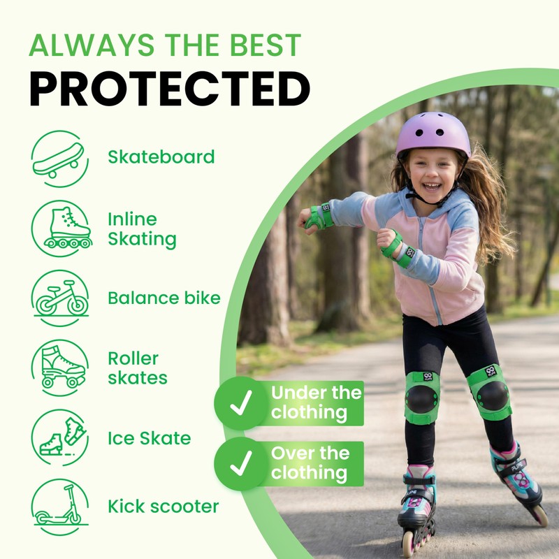 99FLIPS Kids Knee and Elbow Pads for Children - Kids