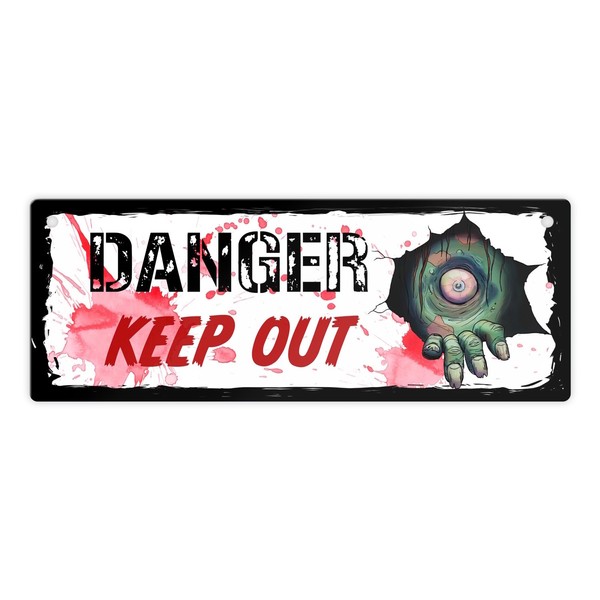 speecheese Danger Keep Out Metal Sign L in 10.5 x