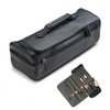 Angus Stoke premium leather knife bag-case, black XXL chef's roll