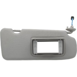 Tiny Force Front Right Passenger Side RH Sun Visor Gray with Makeup Mirror Compatible with Honda CRV CR-V 2017 2018 2019 2020 2021 2022 Replace 83230TLAA51ZB