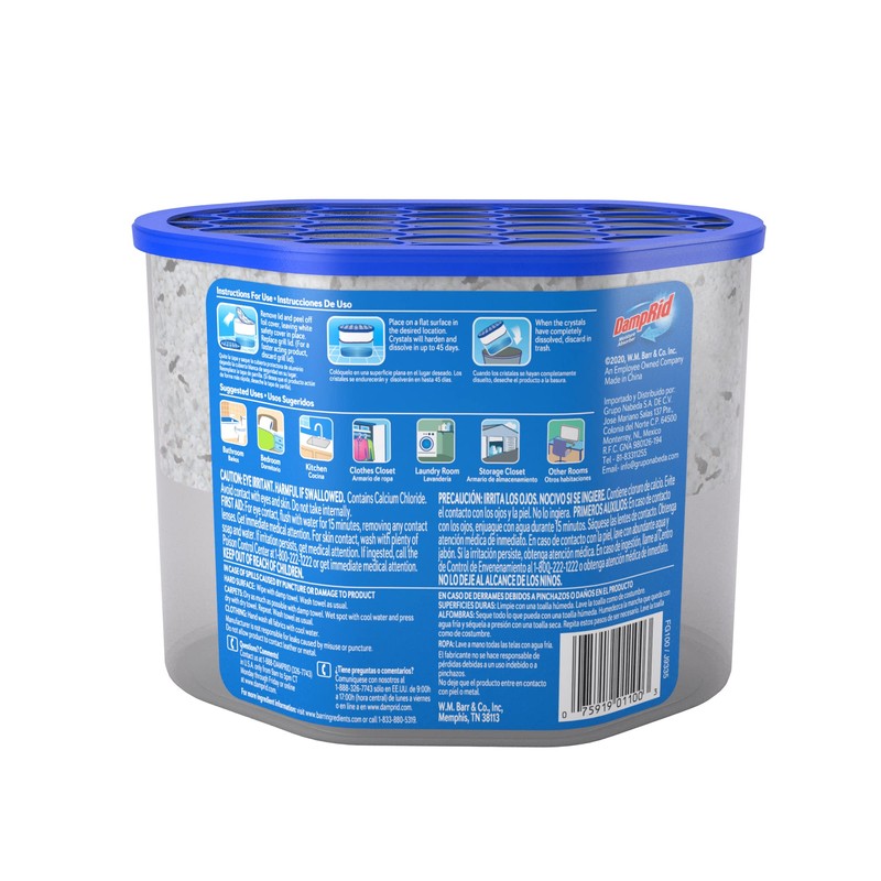 DampRid FG100 Unscented Disposable Moisture Absorber, 10.5-Ounce,White