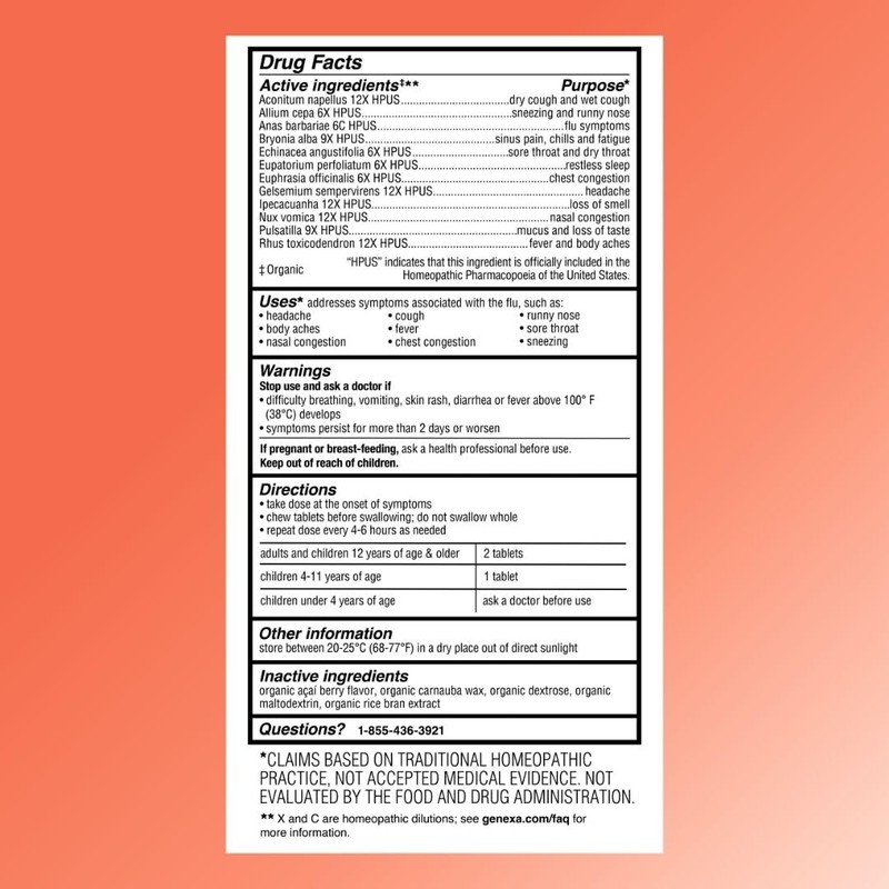 Genexa Flu Fix | Multi-Symptom Flu Remedy for Kids &