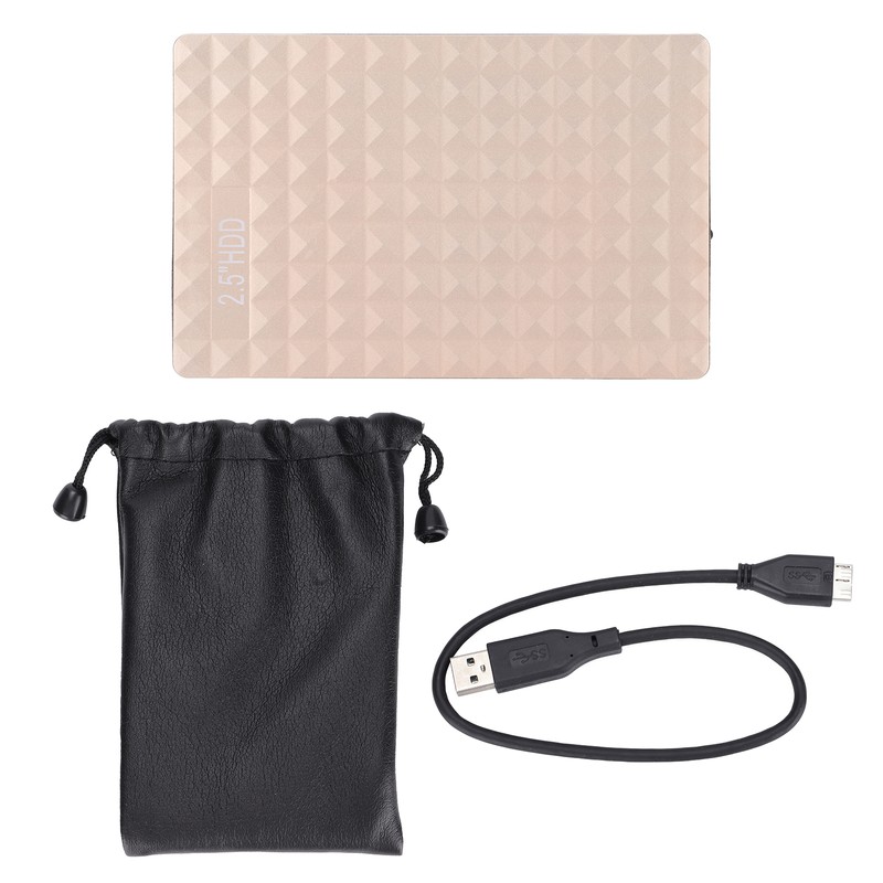 BU KING External Drive 2.5in YD0024 Golden Mobile Hard Disk