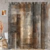 JAZEAOI Brown Grey Shower Curtain, Tan Beige Abstract Bathroom Decor