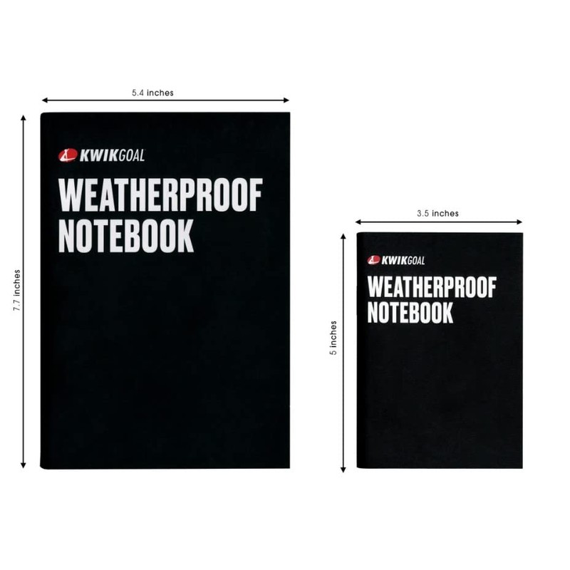 Kwik Goal Weatherproof Soccer Notebook, 3.5" x 5"