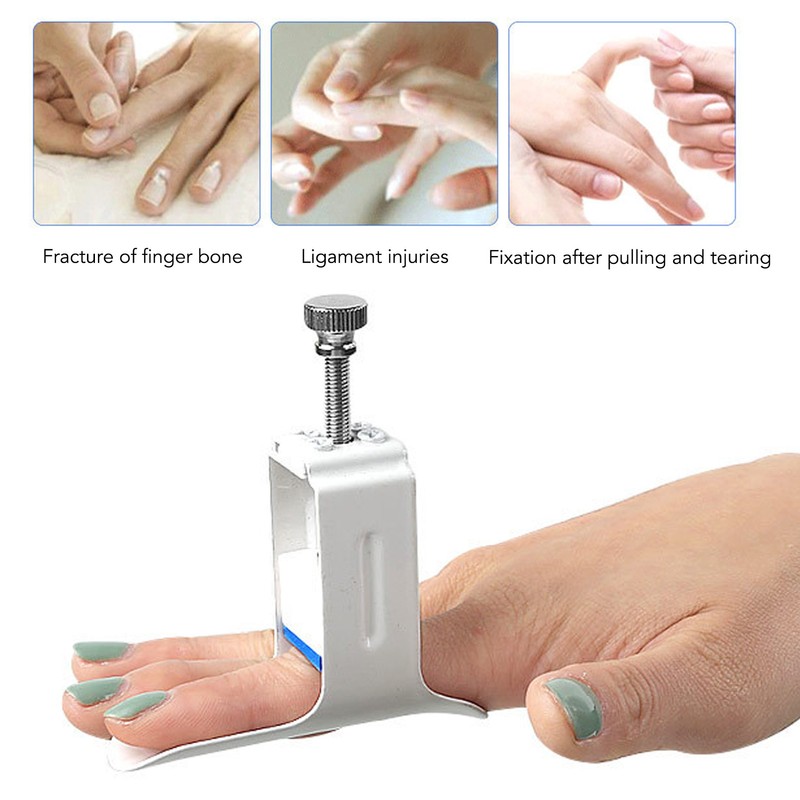 Finger Straightener Aluminum Alloy Adjustable Metal Finger Splint For Finger